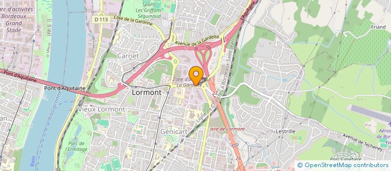 localisation de l'entreprise MADAME SANDRA BRUNO  LORMONT