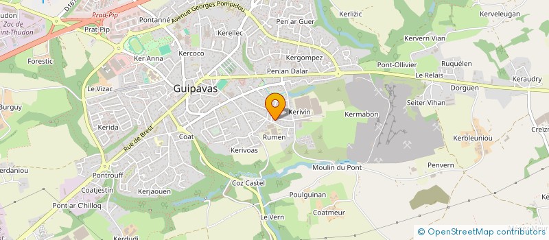 localisation de l'entreprise MADAME SANDRA CABON  GUIPAVAS