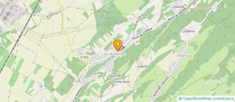 localisation de l'entreprise MADAME SANDRA CADOUX  LES MOLLETTES