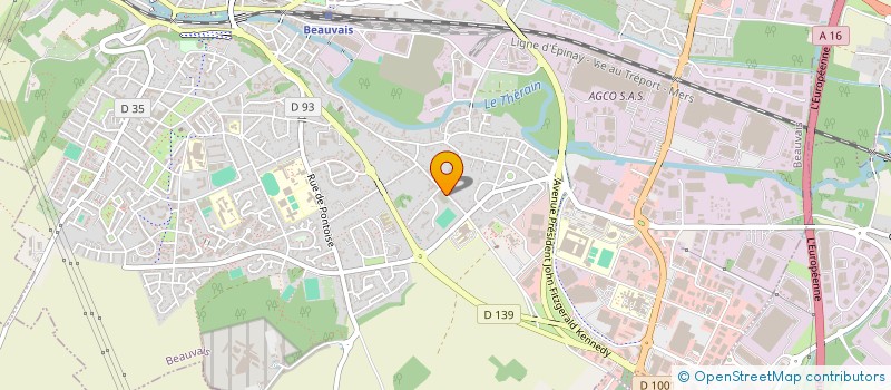 localisation de l'entreprise MADAME SANDRA CAIGNARD  BEAUVAIS