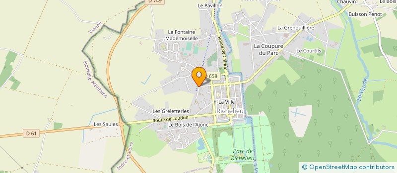 localisation de l'entreprise MADAME SANDRA CARDINEAU  RICHELIEU