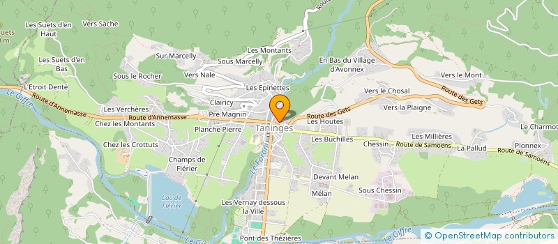 localisation de l'entreprise MADAME SANDRA CARLES  TANINGES