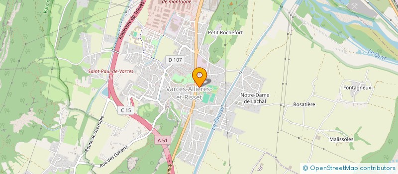 localisation de l'entreprise MADAME SANDRA CARMONA à VARCES-ALLIERES-ET-RISSET