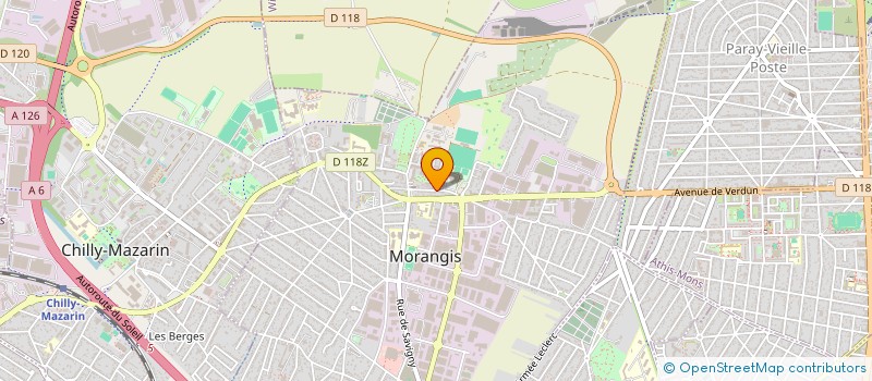 localisation de l'entreprise MADAME SANDRA CARNOD  MORANGIS