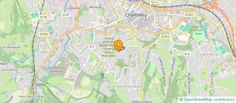 localisation de l'entreprise MADAME SANDRA CASARIN  JACOB-BELLECOMBETTE