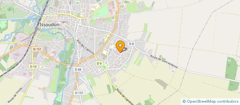 localisation de l'entreprise MADAME SANDRA CASSAT à ISSOUDUN