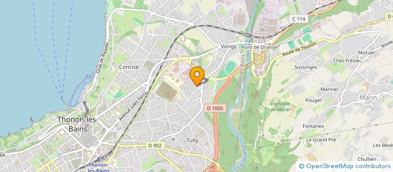 localisation de l'entreprise MADAME SANDRA CASSE à THONON-LES-BAINS