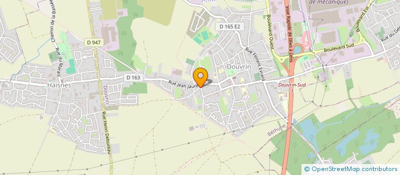 localisation de l'entreprise MADAME SANDRA CASTILLE  DOUVRIN