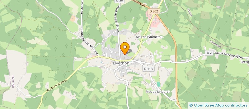 localisation de l'entreprise MADAME SANDRA CAVALERIE  LIVERNON