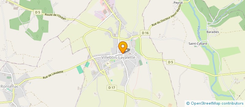 localisation de l'entreprise MADAME SANDRA CHABANNE à VILLEBOIS-LAVALETTE