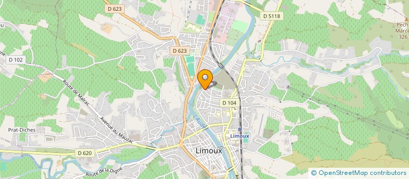 localisation de l'entreprise MADAME SANDRA CHARPENTIER  LIMOUX