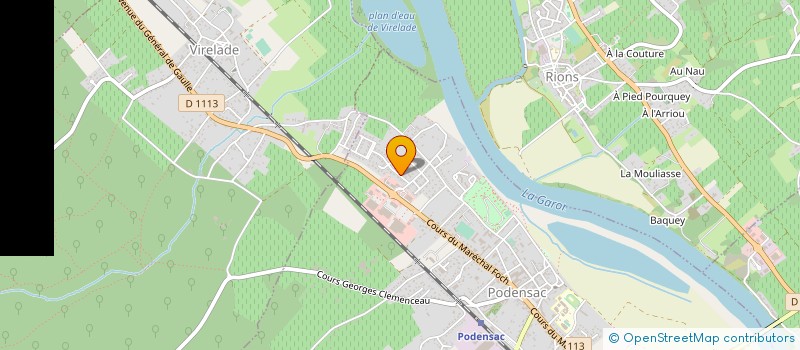 localisation de l'entreprise MADAME SANDRA CHARRETEUR  PODENSAC