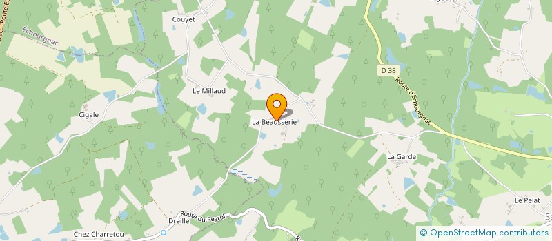 localisation de l'entreprise MADAME SANDRA CHAUSSERIE  SAINT-MICHEL-DE-DOUBLE