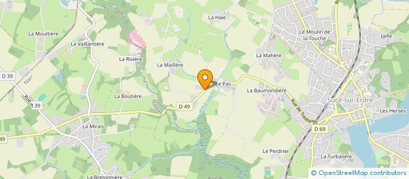 localisation de l'entreprise MADAME SANDRA CHESNEAU  SUCE-SUR-ERDRE