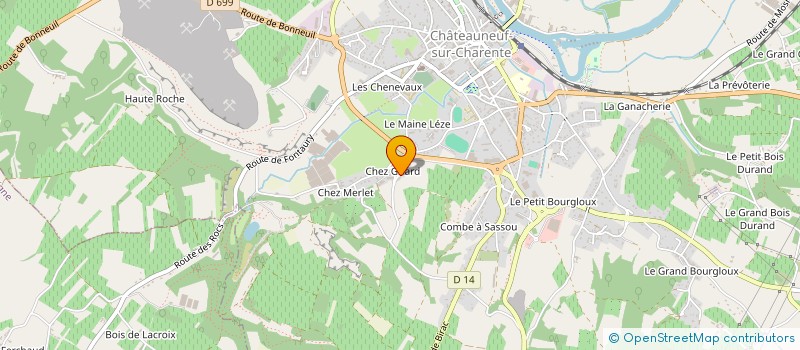 localisation de l'entreprise MADAME SANDRA CHEVALERIAS à CHATEAUNEUF-SUR-CHARENTE
