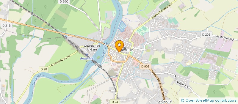 localisation de l'entreprise MADAME SANDRA CHEVILLARD  AUXONNE