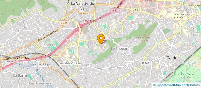 localisation de l'entreprise MADAME SANDRA CHICOT  TOULON