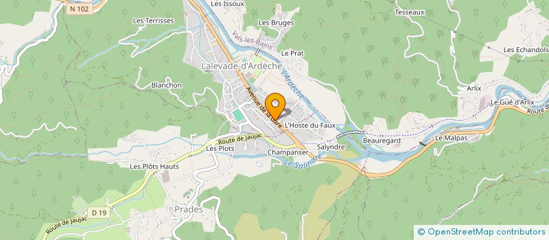 localisation de l'entreprise MADAME SANDRA CHOLVY à LALEVADE-D'ARDECHE