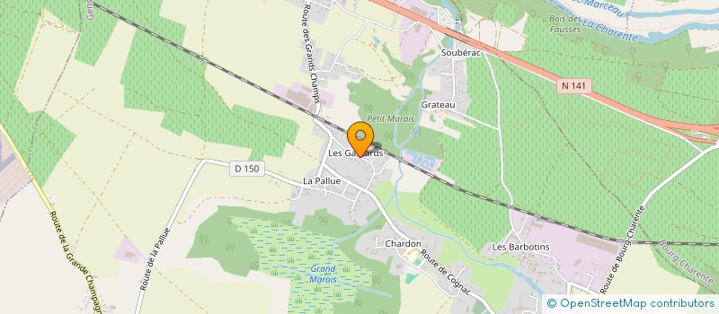 localisation de l'entreprise MADAME SANDRA COLIN à GENSAC-LA-PALLUE