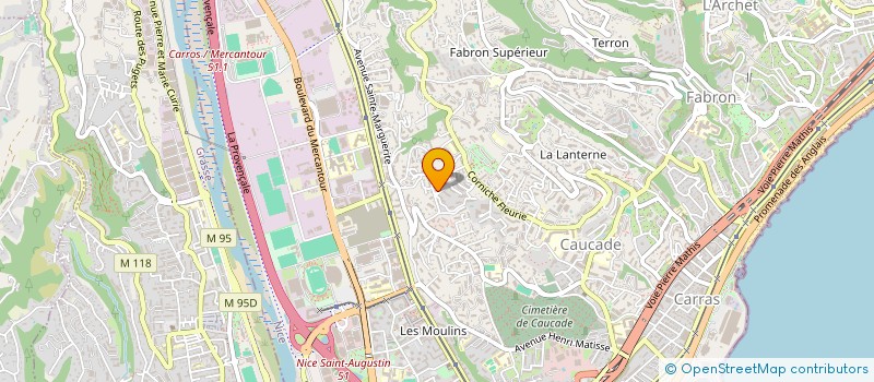 localisation de l'entreprise MADAME SANDRA COMTE à NICE