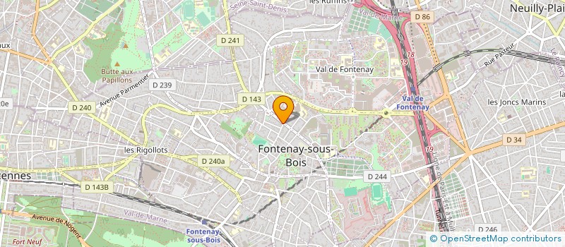 localisation de l'entreprise MADAME SANDRA CORREIA à FONTENAY-SOUS-BOIS