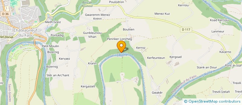 localisation de l'entreprise MADAME SANDRA COTTIER à CHATEAUNEUF-DU-FAOU