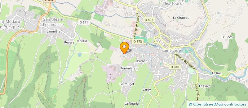 localisation de l'entreprise MADAME SANDRA COULY  SAINT-CERE