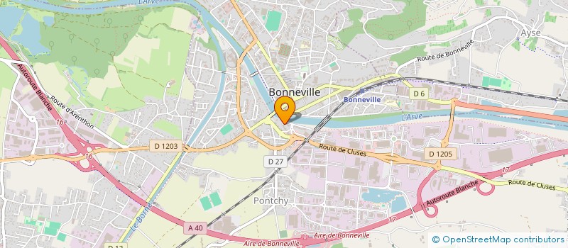 localisation de l'entreprise MADAME SANDRA COUPELLE  BONNEVILLE