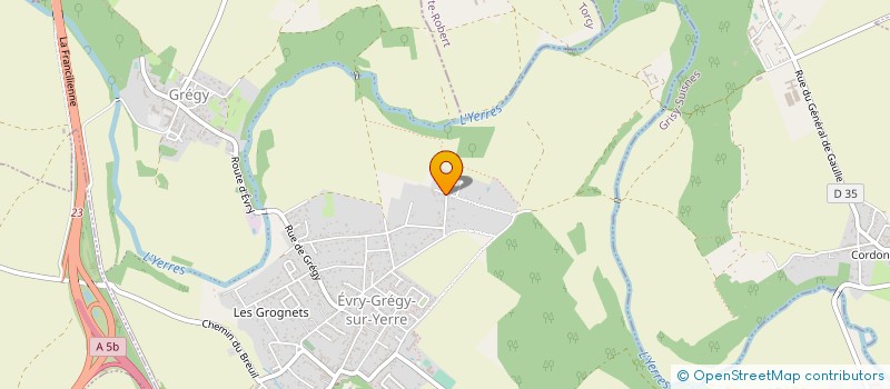 localisation de l'entreprise MADAME SANDRA COURROUX  EVRY-GREGY-SUR-YERRE