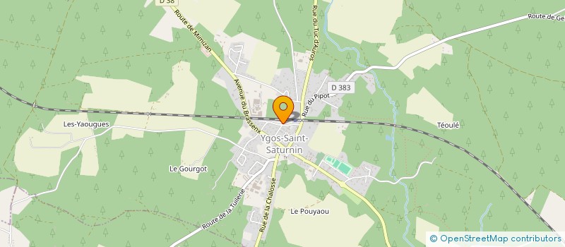 localisation de l'entreprise MADAME SANDRA CRETEL  YGOS-SAINT-SATURNIN