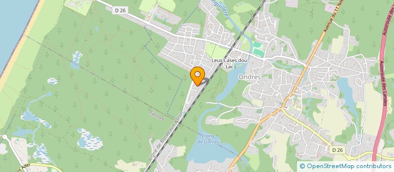 localisation de l'entreprise MADAME SANDRA CUEFF  ONDRES