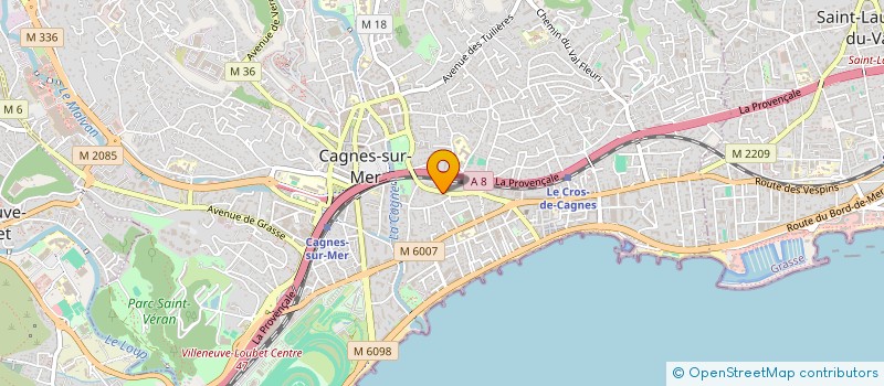 localisation de l'entreprise MADAME SANDRA D'AGOSTINI à CAGNES-SUR-MER