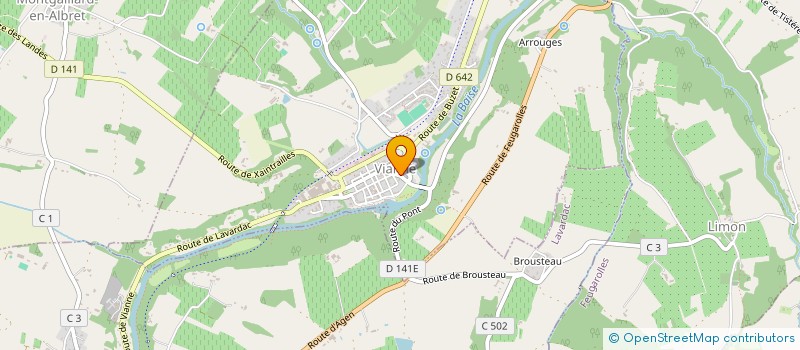 localisation de l'entreprise MADAME SANDRA D AUBIGNE  VIANNE