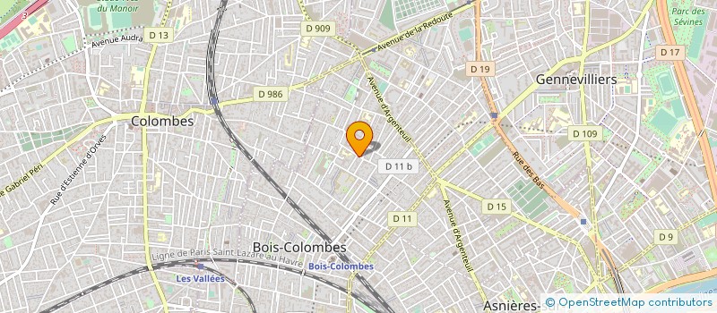 localisation de l'entreprise MADAME SANDRA DA CUNHA à BOIS-COLOMBES