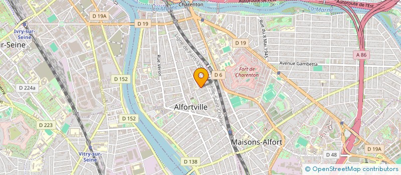 localisation de l'entreprise MADAME SANDRA DALMET à ALFORTVILLE