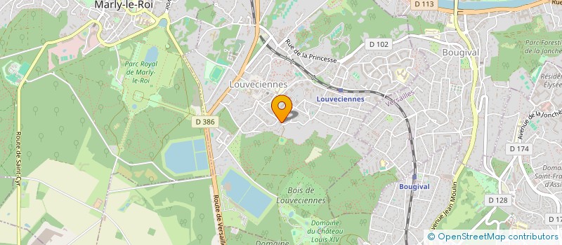 localisation de l'entreprise MADAME SANDRA DANDLIKER  LOUVECIENNES