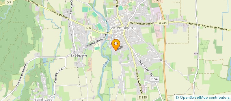 localisation de l'entreprise MADAME SANDRA DAVID  VIC-EN-BIGORRE