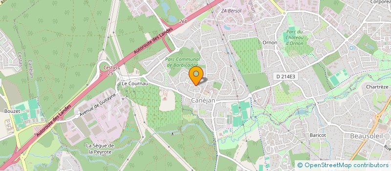 localisation de l'entreprise MADAME SANDRA DE MIN  CANEJAN