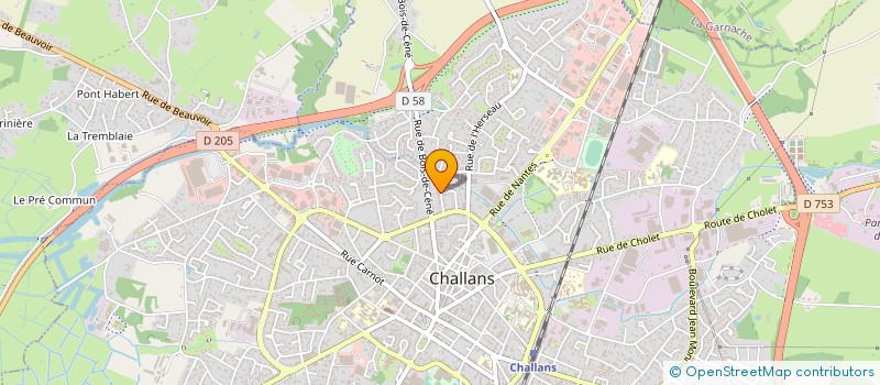 localisation de l'entreprise MADAME SANDRA DE OLIVEIRA à CHALLANS