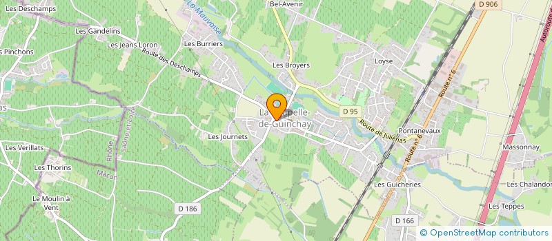 localisation de l'entreprise MADAME SANDRA DE THOLOMESE DE PRINSAC  CHAPELLE-DE-GUINCHAY (LA)