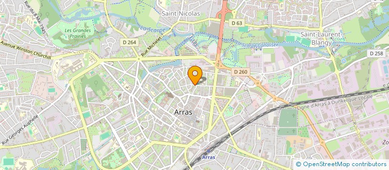localisation de l'entreprise MADAME SANDRA DEGUINE à ARRAS
