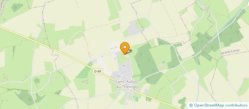localisation de l'entreprise MADAME SANDRA DELAMARE  SAINT-AUBIN-DU-THENNEY