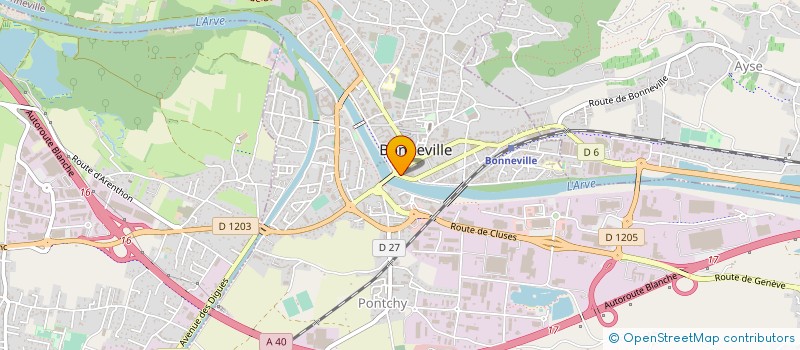 localisation de l'entreprise MADAME SANDRA DELARUE-COVI  BONNEVILLE