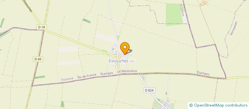 localisation de l'entreprise MADAME SANDRA DELIN  LE MEREVILLOIS