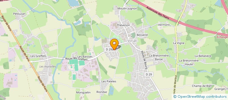 localisation de l'entreprise MADAME SANDRA DEROFF à VIRIAT