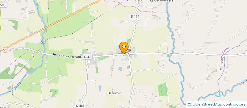 localisation de l'entreprise MADAME SANDRA DESLOGES  ROMAGNY FONTENAY