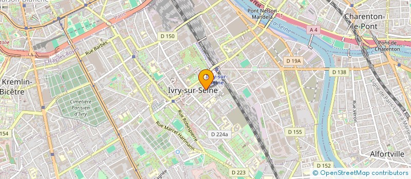 localisation de l'entreprise MADAME SANDRA DETOURBET à IVRY-SUR-SEINE