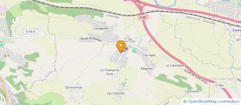 localisation de l'entreprise MADAME SANDRA DEVESA  SEREZIN-DE-LA-TOUR