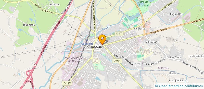 localisation de l'entreprise MADAME SANDRA DI BACCO  CAUSSADE