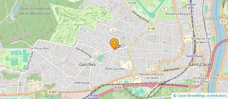localisation de l'entreprise MADAME SANDRA DIERICKX  GARCHES